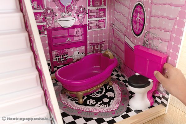 Met dit poppenhuis kunnen kinderen heerlijk urenlang spelen.