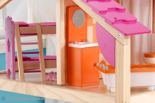 Vrolijke kleuren voor de badkamer.