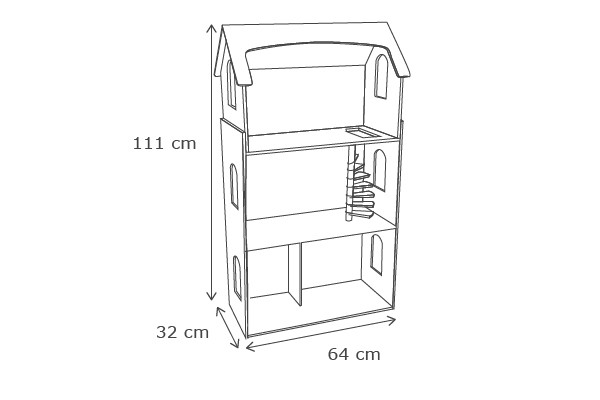 Het formaat van de poppenhuis