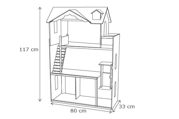 Het formaat van de poppenhuis