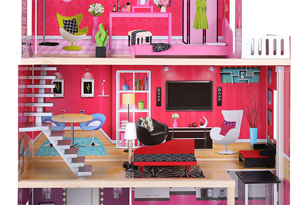 Woonkamer met stijlvolle meubels.