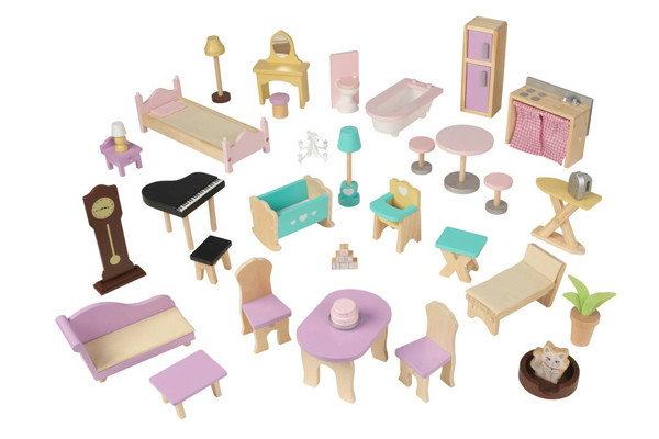 Inclusief 34 meubels en accessoires.