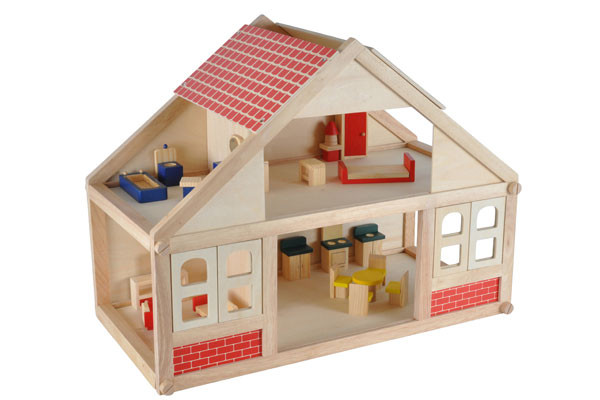 Verzorger tekst maat Woodtoys Houten poppenhuis | Houtenpoppenhuis.nl